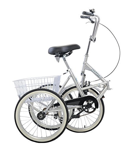 Mantis Tri-Rad Adult Folding Tricycle Silver 20 Inch Wheels