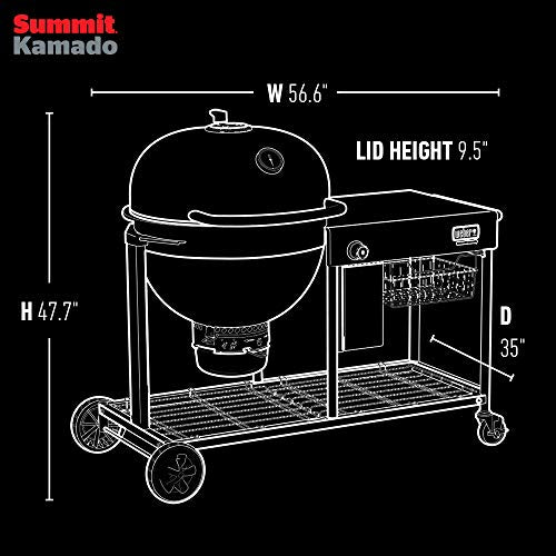 Weber Summit Kamado S6 Charcoal Grilling Center Black