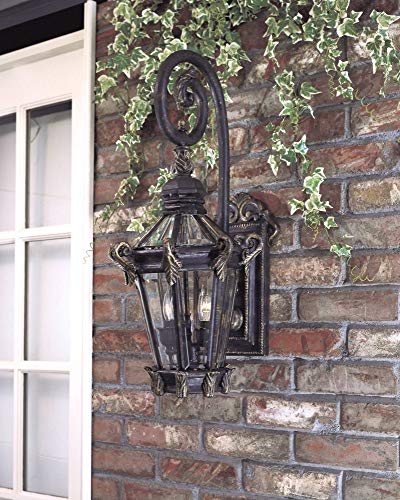 Minka Lavery 8931-95 2 Light Outdoor Wall Mount Heritage with Gold Highlights