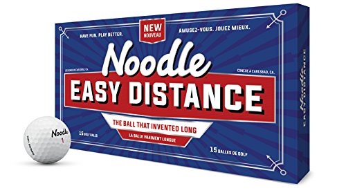 TaylorMade 2018 Noodle Easy Distance Golf Ball White Pack of 15