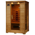 Blue Wave HeatWave BSA2406 2-Person Deluxe Ceramic Infrared Sauna, 1-2, Hemlock