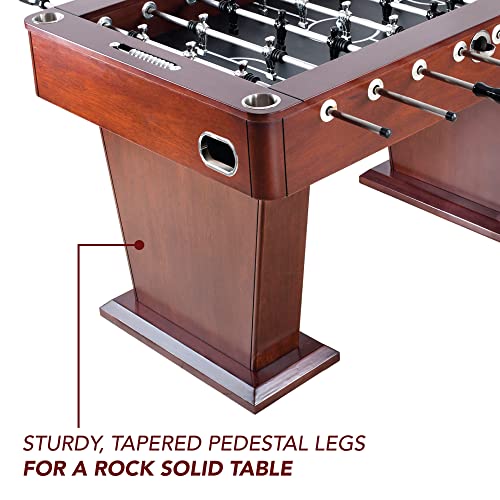 Hathaway Millennium 55-in Pro Series Foosball Table Mahogany/Black