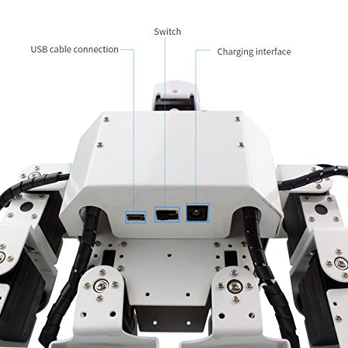 LewanSoul 16DOF Biped Humanoid Robot Kit with APP and MP3 Module