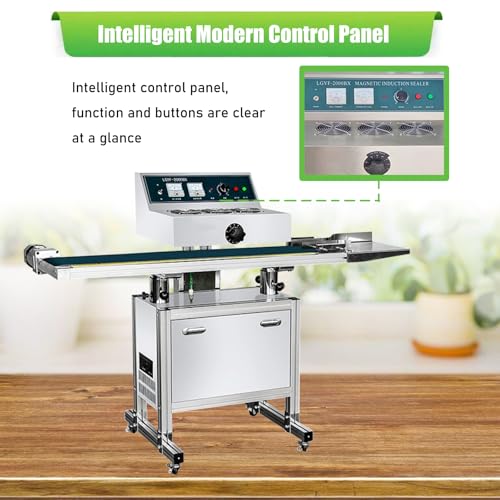 Yokoma Continuous Induction Jar Sealer 220V for 0.79"-5.12" Cap Width
