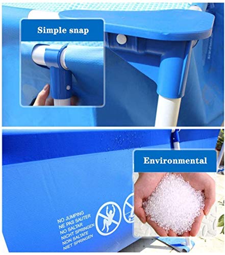 FFCJJDS Outdoor Frame Swimming Pool with Rainproof Dust Covers