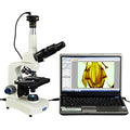 OMAX LED Trinocular Compound Microscope 40X-2000X with USB Camera White