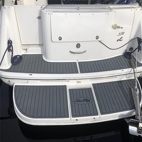 Algasan Boat EVA Faux Teak Decking Floor Mat for 2013 Sea Ray 190 Sport - Multiple Color Options