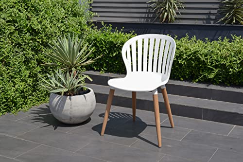 Amazonia 9-Piece Rectangular Dining Set White Eucalyptus Wood