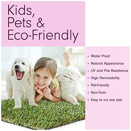 MEGAGRASS 7.5 x 97 Feet Premium Deluxe Artificial Grass Green