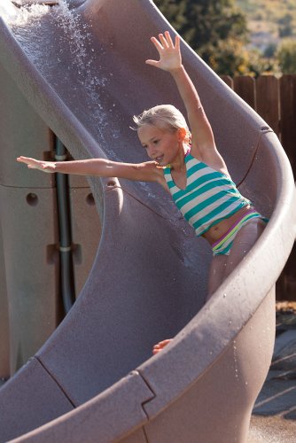 S.R. Smith TurboTwister Left Curve Pool Slide Sandstone