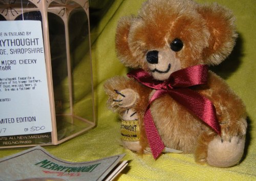 Merrythought Micro Cheeky 6" Bronze Bear Limited Edition
