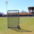 Cimarron Sports Outdoor Practice 4x6#84 Premier Safety Net and Frame with Wheels Black Stainless Steel