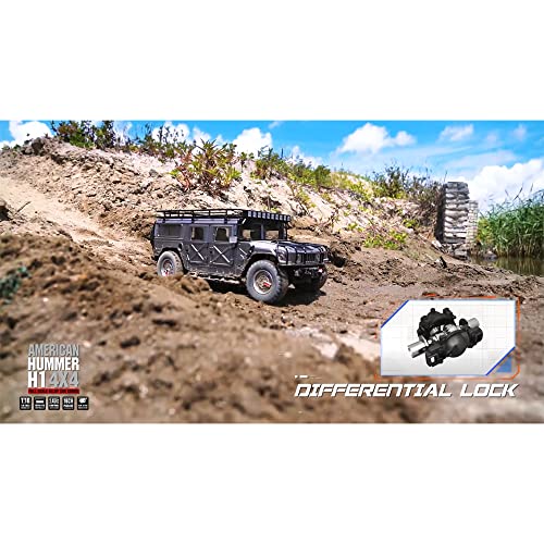 1/10 US GM Hummer H1 Military Truck 4WD Crawler RTR Red