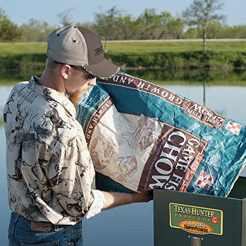 Texas Hunter Products Directional Fish Feeder 175 lb Capacity Hunter Green