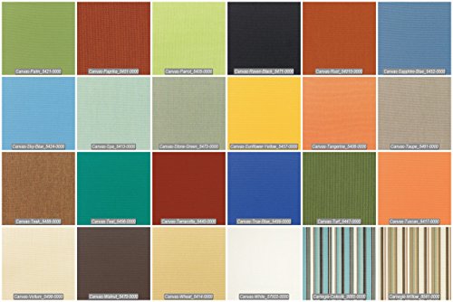 TeakStation Sunbrella Fabric Cushions for Love Seat, 2 Lounge Chairs & Ottoman - Ramled
