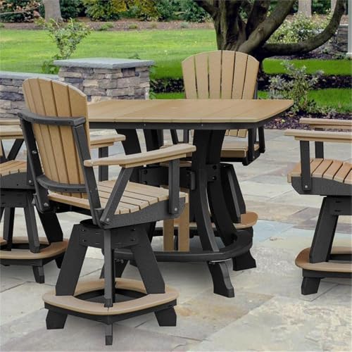 American Furniture Classics Five Piece Square Counter Height Dining Set Cedar/Black