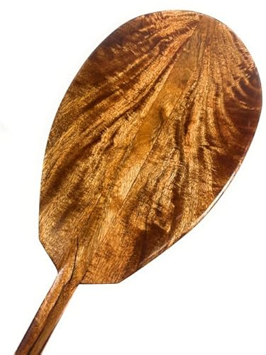 Tikimaster Blonde Curly Mango Outrigger Paddle 50 Inch T-Handle