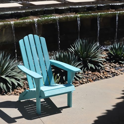 PolyTEAK Folding Adirondack Chair Set of 8 Blue
