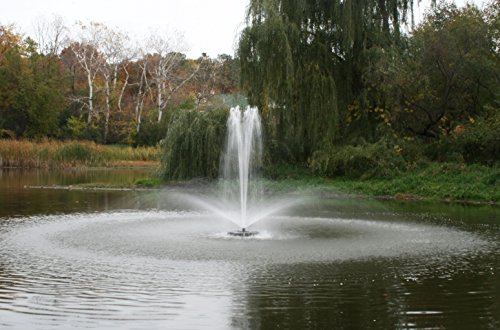Kasco 1HP J Series Aerating Pond Fountain with LED Lighting White
