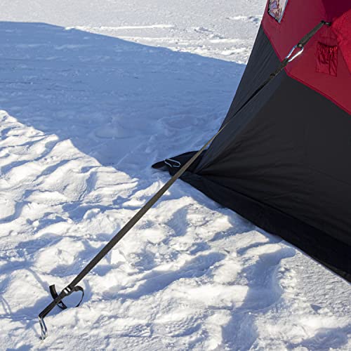 Eskimo Outbreak 650XD Pop-up Portable Insulated Ice Fishing Shelter 5-7 Person Red/Black