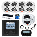 Enrock Marine JBL JAM5000N Marine Bluetooth AM/FM Radio Receiver with 10" Subwoofer & 4x 6.5" Speakers White