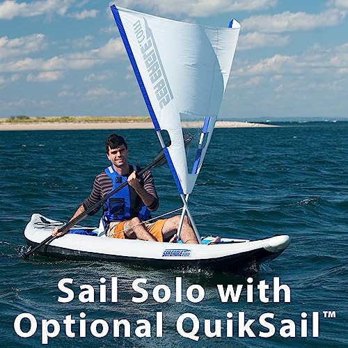 Sea Eagle 385FT FastTrack Deluxe Solo Inflatable Kayak 12'6" Blue/White
