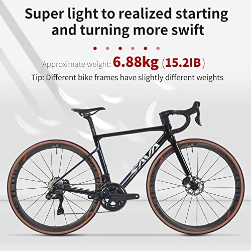 SAVADECK Carbon Road Bike Ultegra Di2 8170 Groupset Black Red