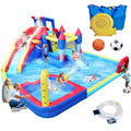 Ytonisld Inflatable Water Slide 19x17x8 Ft 10-in-1 Water Park Bouncy Castle Multicolor