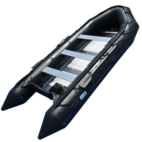 BRIS 15.4 ft Inflatable Boat Rescue & Dive Raft Black
