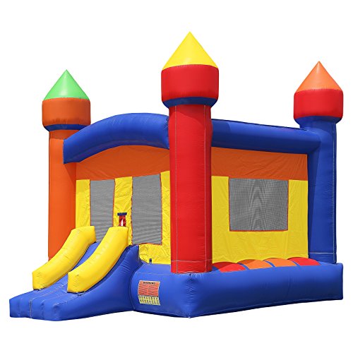 Inflatable HQ Commercial Grade Bounce House PVC Castle Multicolor