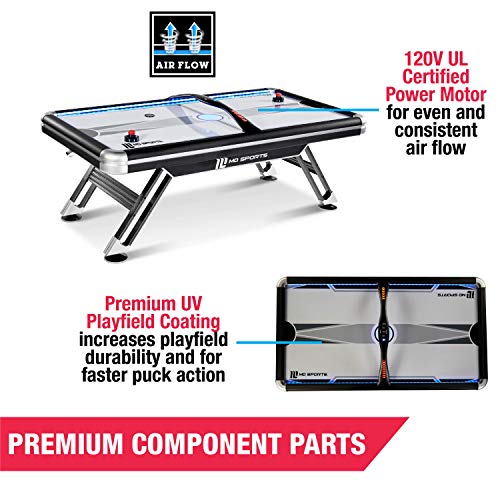 MD Sports 7.5' Titan Air Powered Hockey Overhead Score Table White/Black