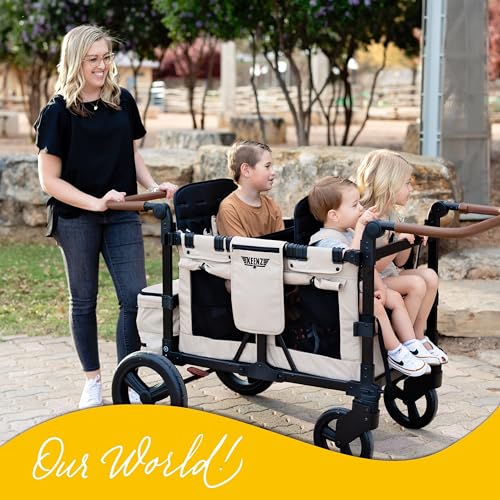 Keenz VYOO Stroller Wagon with Canopy Mocha