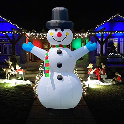 OZIS 13Ft Tall Inflatable Snowman Decoration White