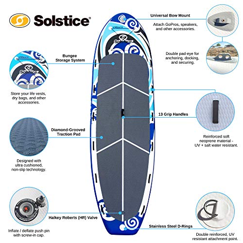 Solstice Maori Giant Multi-Person Inflatable Paddleboard Multicolor