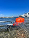 Takao Clear Kayak Single Plexiglass Bottom with Frame, Clear Seat & Paddles