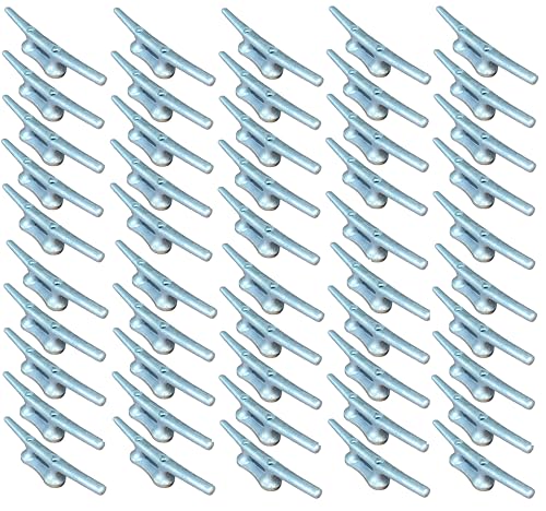Smart Choice Marine Hot Dipped Galvanized Iron Dock Cleat 14" 50-Pack