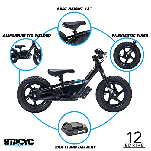 STACYC 12eDRIVE Kids Electric Balance Bike Blue