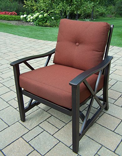 Oakland Living Charleston 5-Piece Deep Sitting Chat Set Antique Bronze