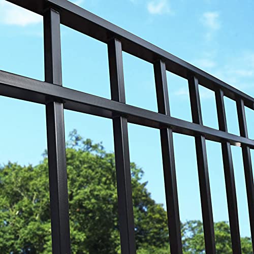 ALEKO Security Fencing Kit 2-Panel Steel Fence Madrid