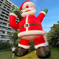 HOAELOS 26 Feet Inflatable Giant Santa Claus with Blower for Outdoor Christmas Decoration