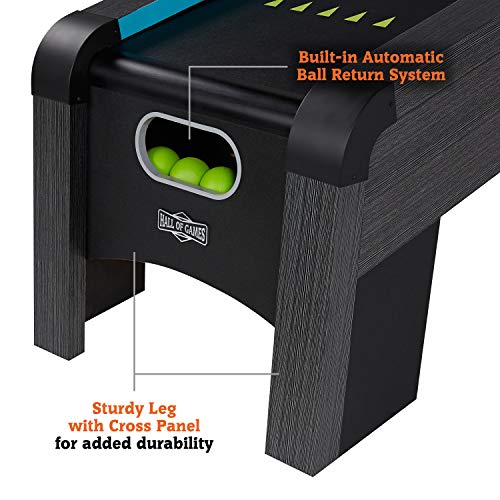 Hall of Games 108" Roll and Score with LED Lights and Electronic Scorer Black/Blue
