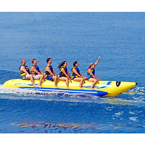 RAVE Sports Waterboggan 6-Rider Towable Yellow