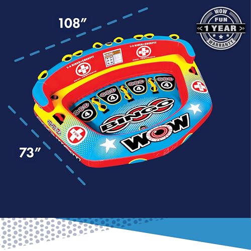 WOW Sports Inflatable Towable Cockpit Tube Multicolor