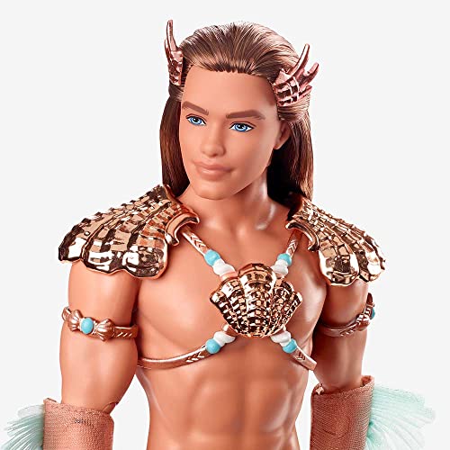 Mattel Barbie Signature King Ocean Ken Merman Doll 12" Pink/Orange