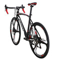 EUROBIKE Road Bike TSM 21-Speed Dual Disc Brake 700C Adult Bike 54CM Frame 3-Spoke Wheels Bicycle 54CM-SPOKE