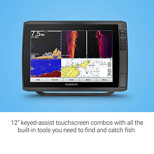 Garmin ECHOMAP Ultra 122sv Chartplotter/Sonar Combo with GT56UHD-TM Transducer 12" Black