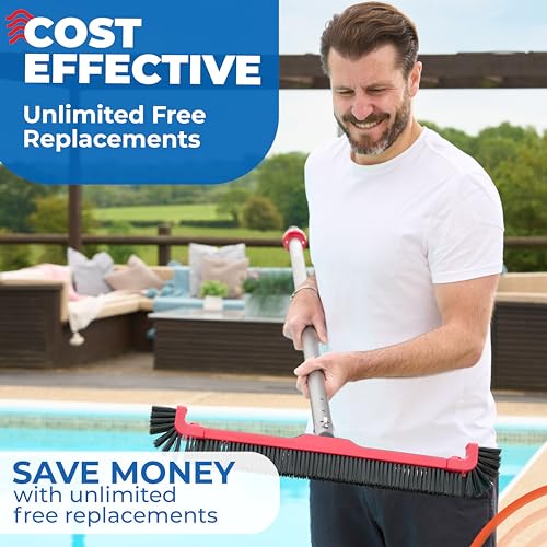 ProTuff Products Pool Brushes Red