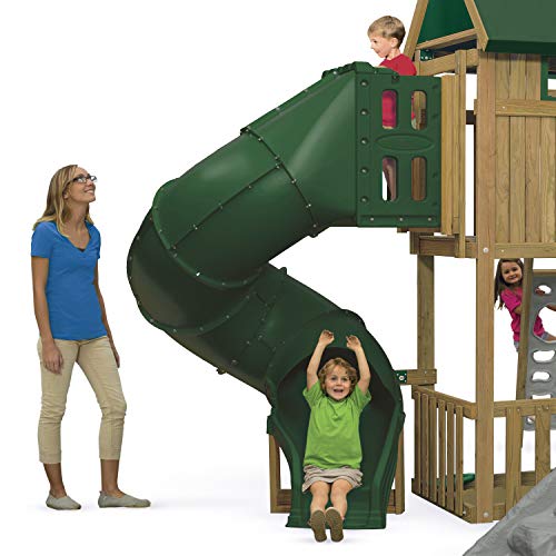 Playstar Spiral Tube Slide 300 Degree 5 ft Green