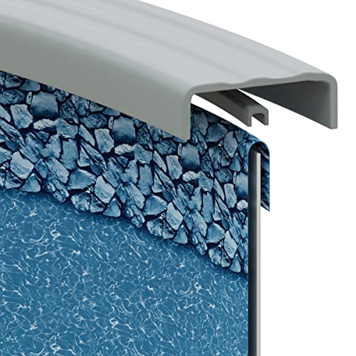 Pureline 30 Foot Round Overlap Pool Liner, Above Ground Pool, 48-52” Wall, Aqua Marble, Heavy Gauge