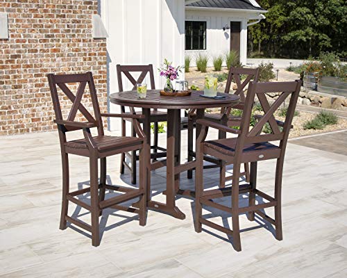 Polywood Braxton Bar Set Slate Grey